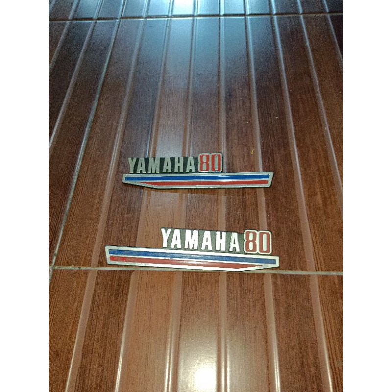 emblem tulisan logo yamaha v80 v 80