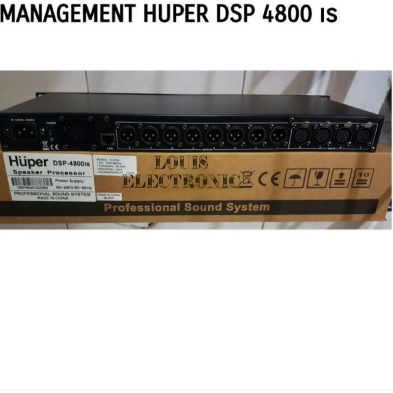 Management HUPER DSP 4800is ORIGINAL 4 in 8 Out