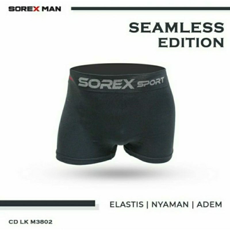 Celana dalam Boxer Pria Sorex Man Seamless edition Boxer pria Sorex Sport