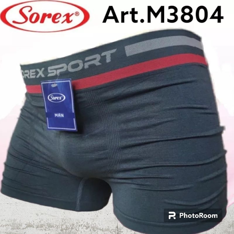 SOREX BOXER M3802 - M3804 | Celana Dalam Pria Boxer Sorex | CD Cowok Bahan Rajut Best Seller | Pakaian Dalam Pria