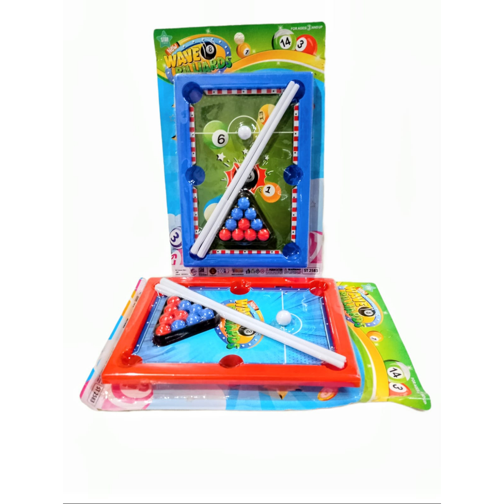 Mainan Set Meja Papan Biliyard Wave Billiards ST2583