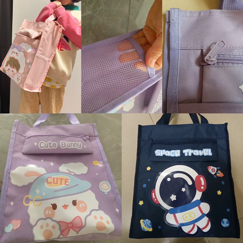 tas les anak big size bag hand carry bag tas tangan anak