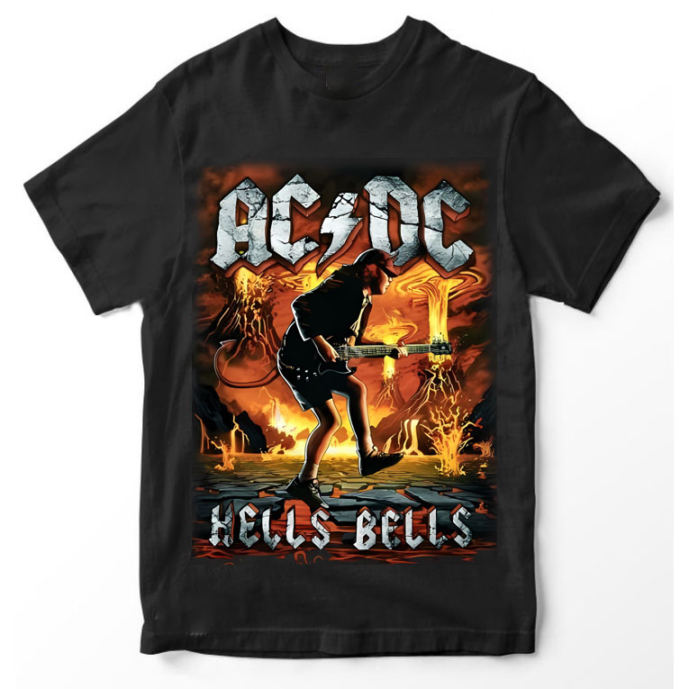 KAOS BAND ACDC / KAOS Premium Tshirt ACDC / KAOS ACDC HELLS BELLS / KAOS ACDC