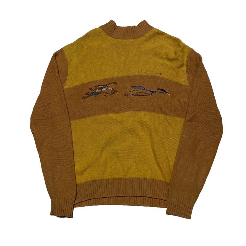 Looney tunes vintage roadrunner coyote cardigan crewneck