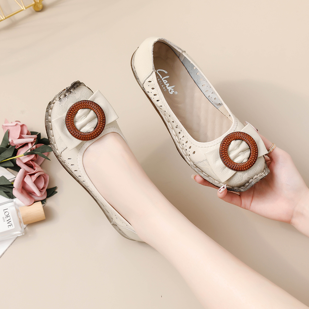Clarks new pita Sepatu  woman clarks flat wanita kulit asli Sepatu Wanita  melati