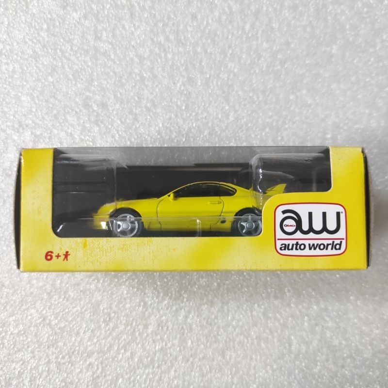 AUTO WORLD 1/64 ASIA SPECIAL EDITION - 1996 TOYOTA SUPRA YELLOW