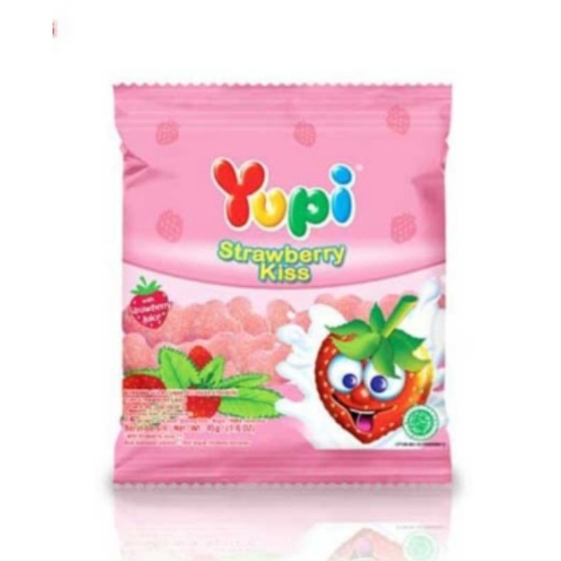 

Yupi Gummy Candies Strawberry Kiss 45 g accjkt