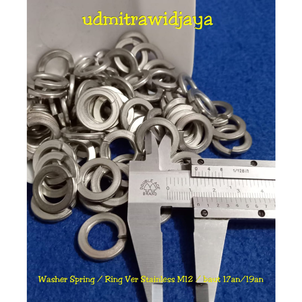 Ring Ver Stainless ring pir washer spring WL washer lock M12 12mm baut 17an 19an ring pengunci baut model ver spring washer ring verr stenlis