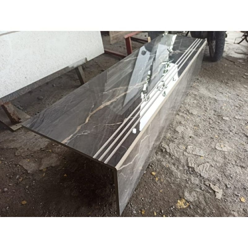 Stepnosing Granit Tangga motif MARMER ABU ABU 30X80,20x80