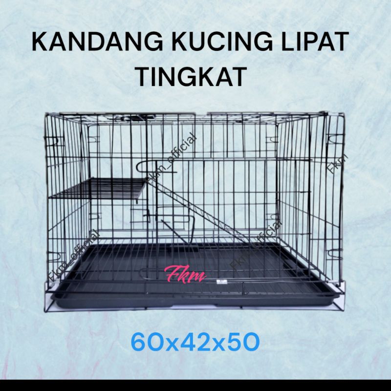 KANDANG LIPAT 60x42x50 Tingkat BESI TEBAL