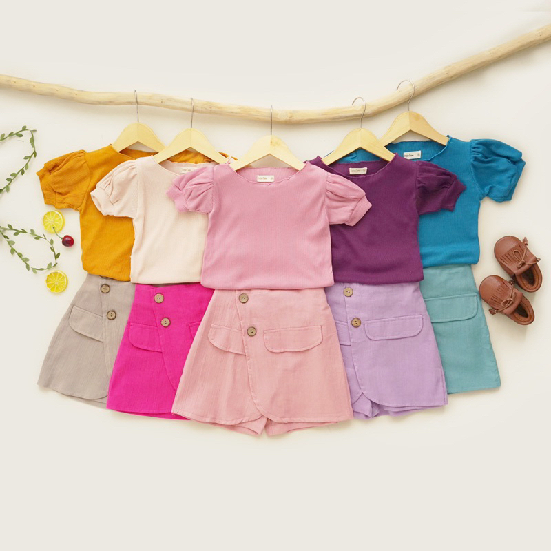 RACHIDKIDS / SETELAN ROK ANAK / MASSIE SKORT SET