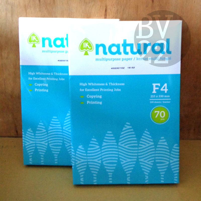 

Kertas NATURAL F4 / F4B 70 gsm 1 rim