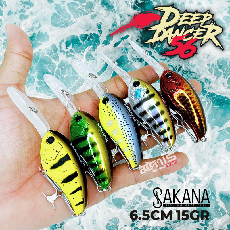 DEEP DANCER 56 SAKANA CRANK BAIT LURE UMPAN CASTING DALAM