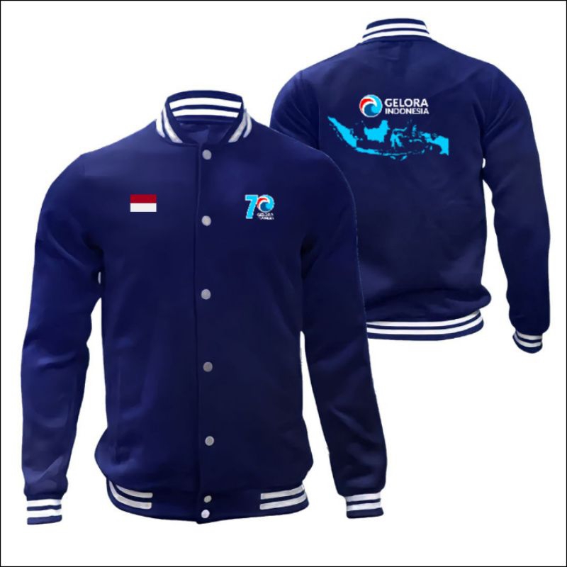 JAKET VARSITY BASEBALL PARTAI GELORA TERBARU REQUEST GRATIS