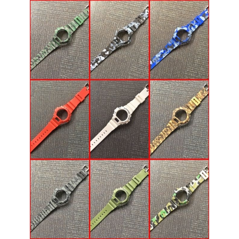 BEZEL STRAP BNB CASIO GSHOCK G SHOCK DW 6900 DW 6600 SOLID COLOUR