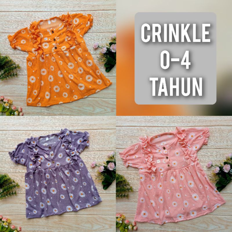 Dress Bayi dan Anak Crinkle Air Flow / Tunik Bayi dan Anak Air Flow