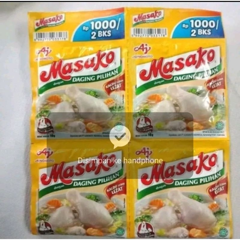 

Masako Ayam 1 Renceng (12 Sachet)