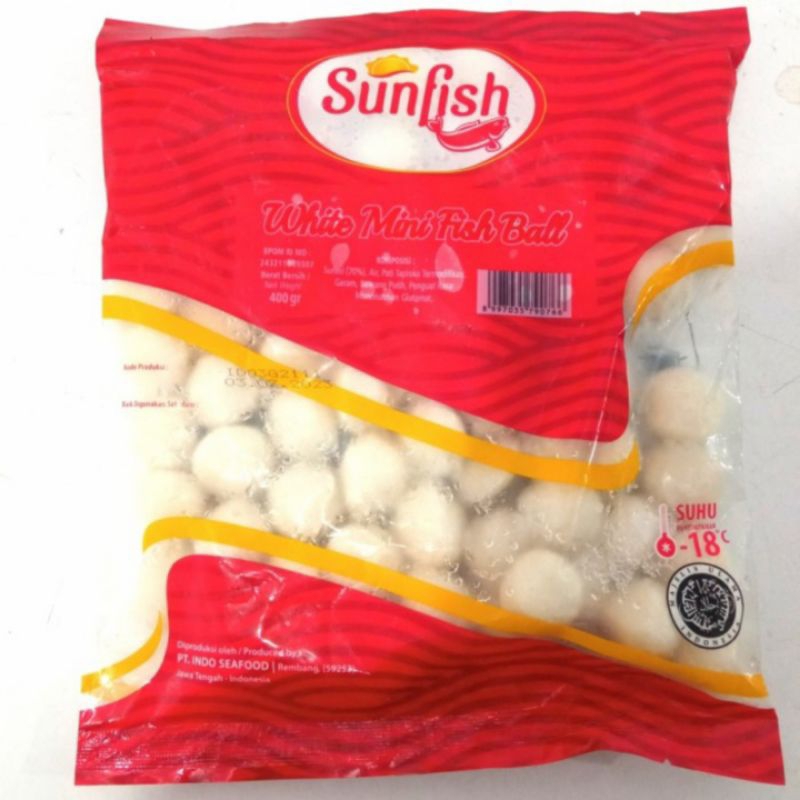 

Sunfish Bakso Ikan Mini 400gr White Fish Ball