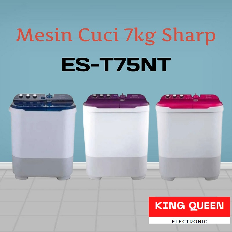 Mesin Cuci 7 Kg Sharp ES-T75NT