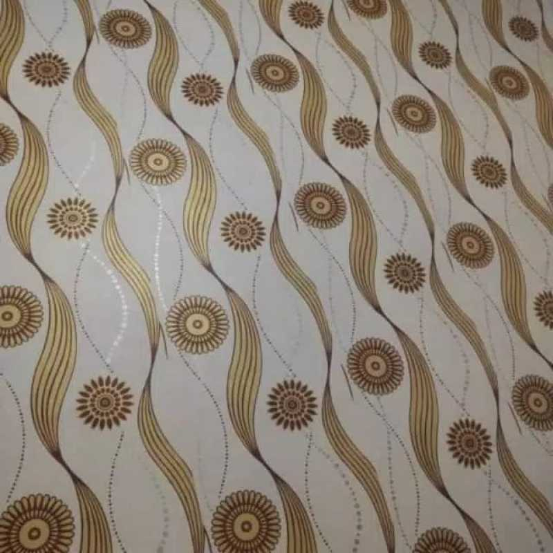 DEOS WALLPAPER DINDING RUMAH /WALLPAPER DINDING CAKRA GOLD ELEGANT /WALLPAPER CAKRA GOLD EMAS