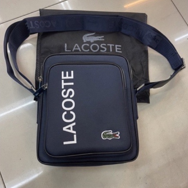 Tas Selempang Lacost Pria/Wanita Canvas Crossbody Bag Premium Quality