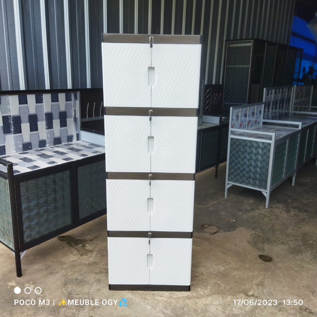 LEMARI PLASTIK RENATA MINI 4 SUSUN