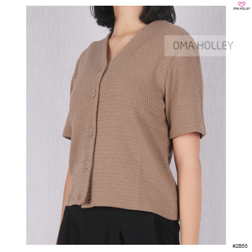 (COD) OH Fashion Kylee Blouse Shirt Wanita #2B55