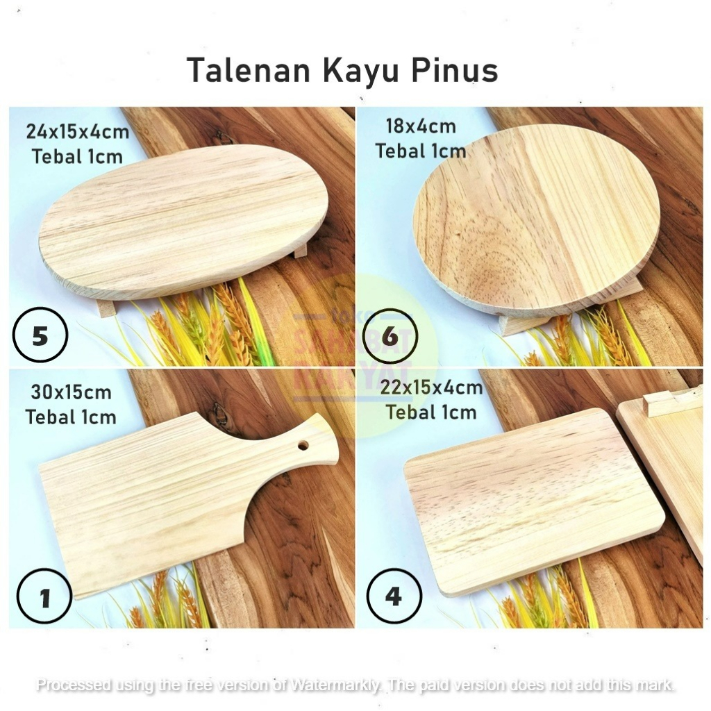 Talenan Kayu Pinus