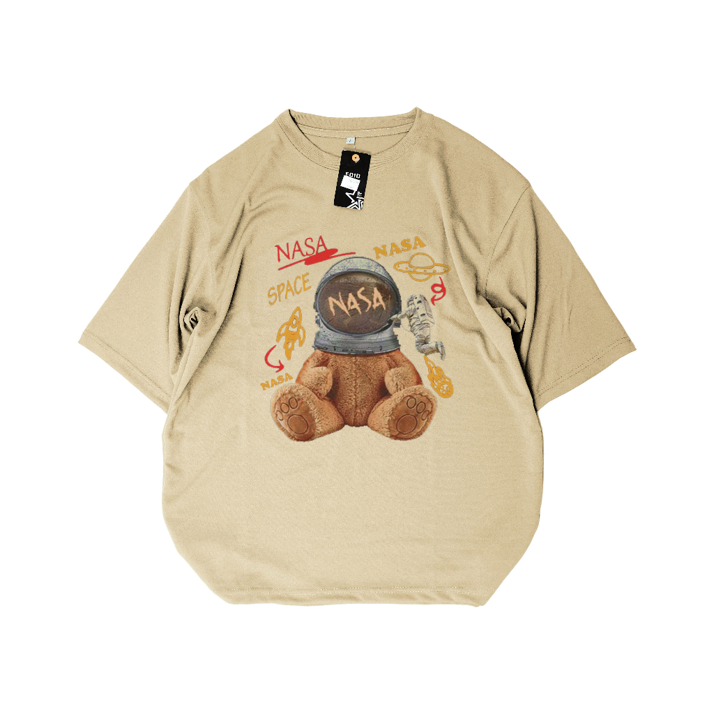 Mokokomo Kaos T-shirt Nasa Oversize Atasan Oversize Unisex