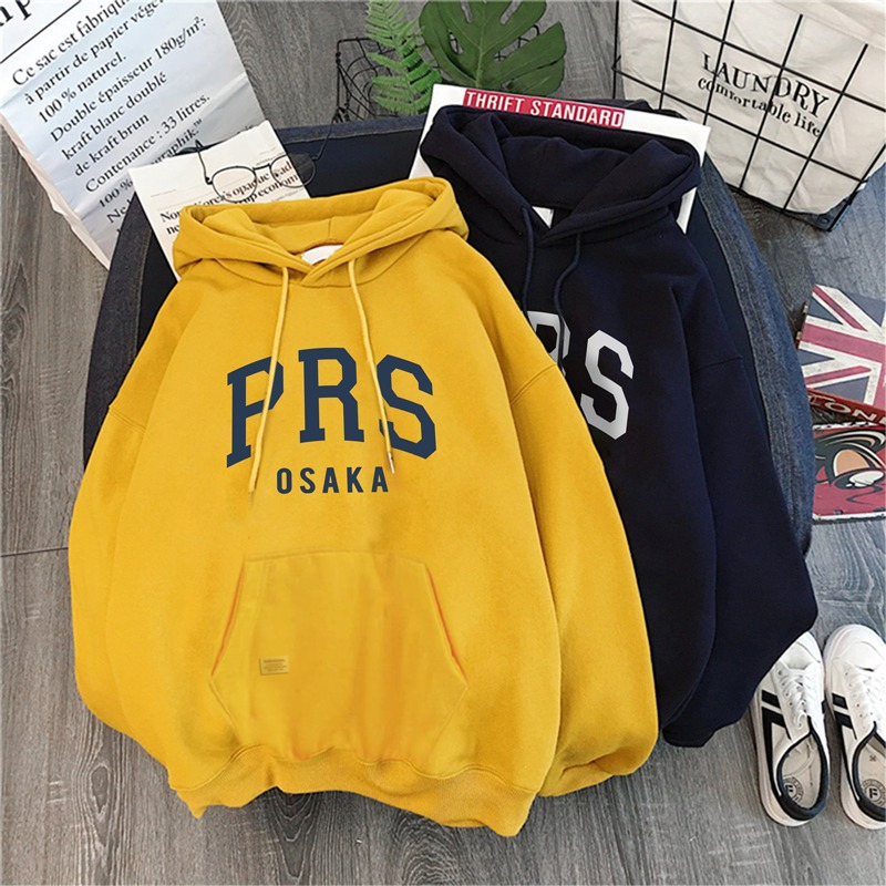 Parisdivarious Sweater Hoodie Jemper PRS OSAKA Bahan Fleece Size S - XXL (Pria &amp; Wanita)