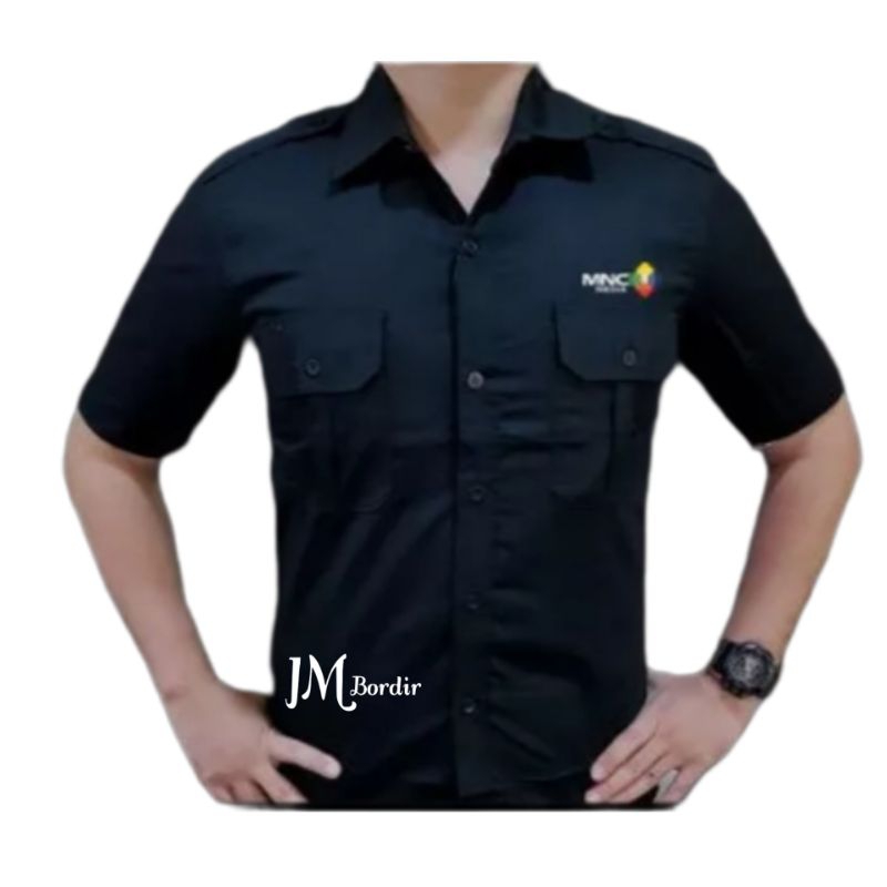 KEMEJA MNC TV || SERAGAM MNC BORDIR || BAJU MNC GROUP BORDIR