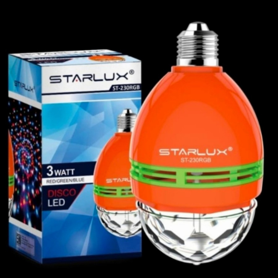 LAMPU LED DISCO 3 WATT STARLUX 3 WARNA