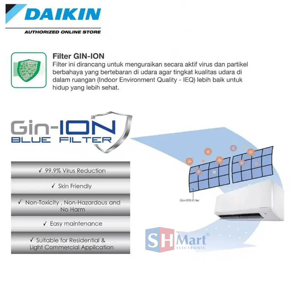 AC DAIKIN 1 PK EVO INVERTER FTKF-25AV14 R32 NEW INVERTER GARANSI RESMI