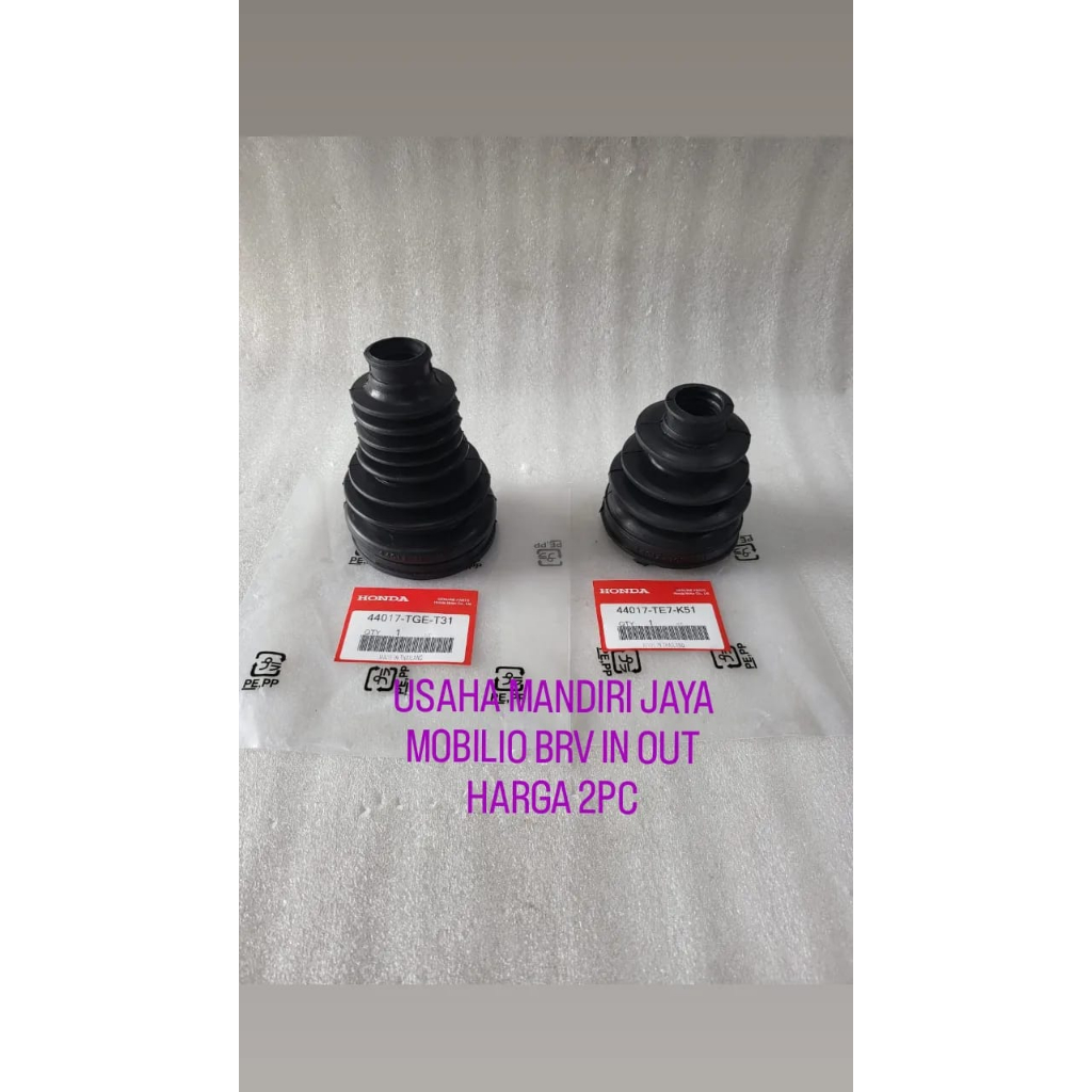 KARET BOOT CV JOINT AS RODA BOOT AS RODA 2PC LUAR+DALAM MOBILIO BRV