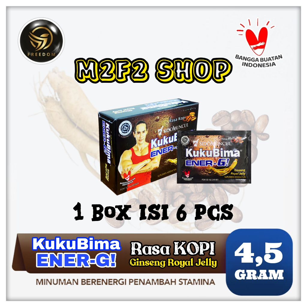 

Sido Muncul Kuku Bima Ener-G Energi Rasa Kopi Sachet - 4,5 gr (Kemasan 1 Box)