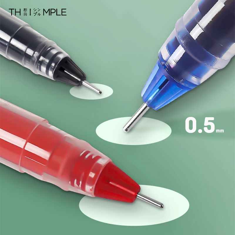 

Gel Pen Pulpen Gel Warna Hitam/Biru 0.5mm-THIMPLE