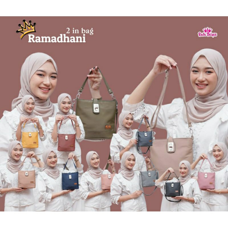 RAMADHANI BAG BY RATU BILQIS TAS WANITA TERMURAH GROSIR SERBAGUNA SLINGBAG SHOULDER BAG