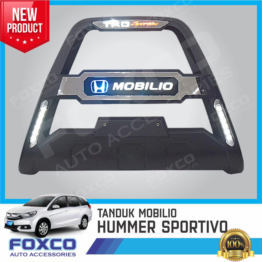 Tanduk Bumper Depan Mobilio Model TRD SPORTIVO LED