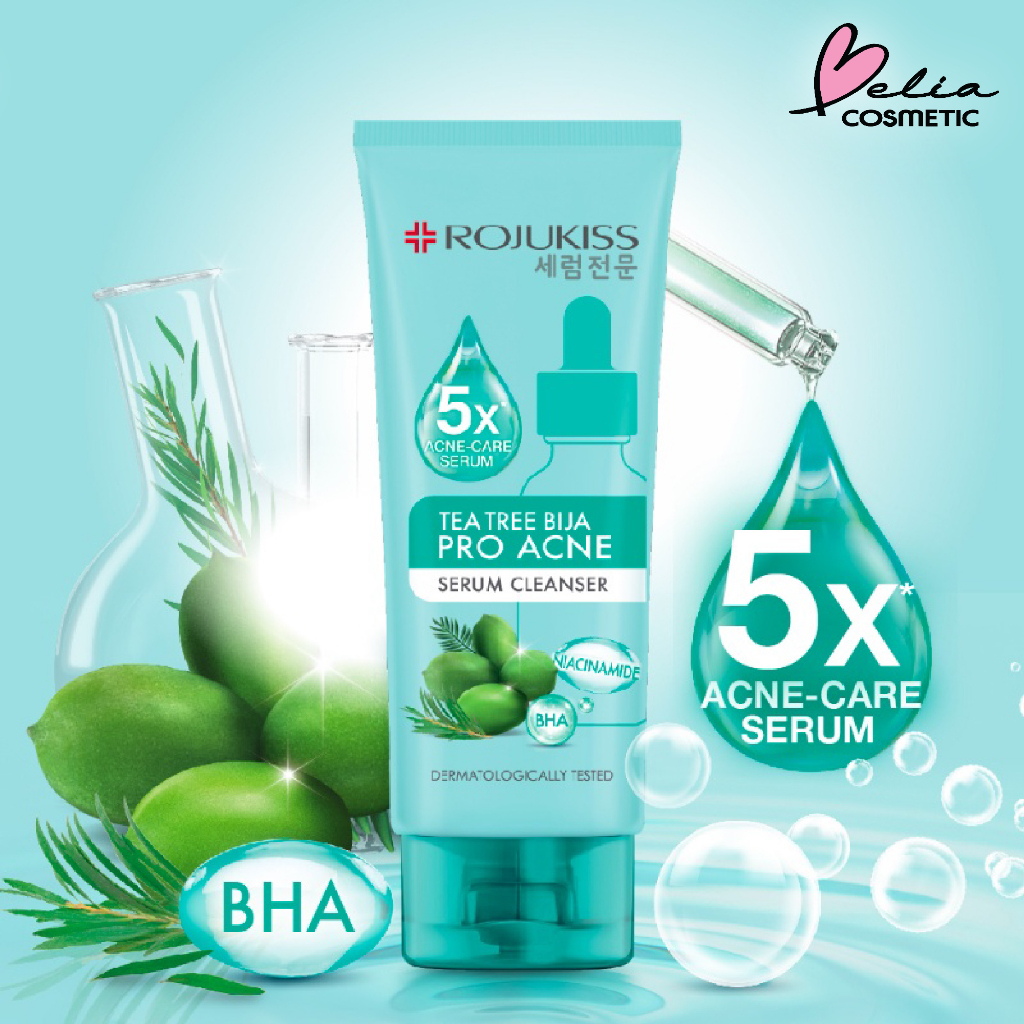 ❤ BELIA ❤ ROJUKISS Serum Cleanser 100ml | Jeju Lotus Glow &amp; Bright Tea Tree Bija Pro Acne Korean Cleanser