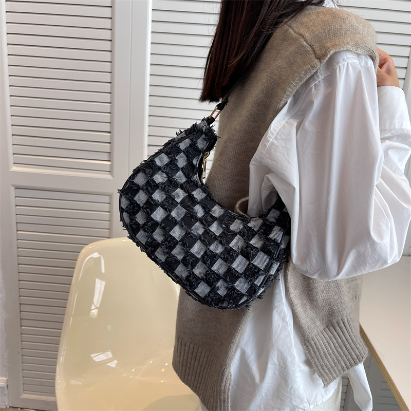 Casual Shoulder Bag Square Pattern Korean Style 10177