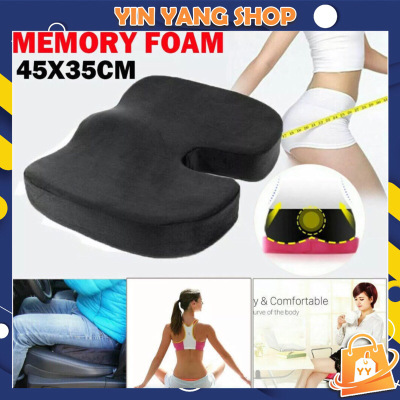 Bantal Duduk Terapi Tulang Ekor / Bantal Traveling Memory Foam