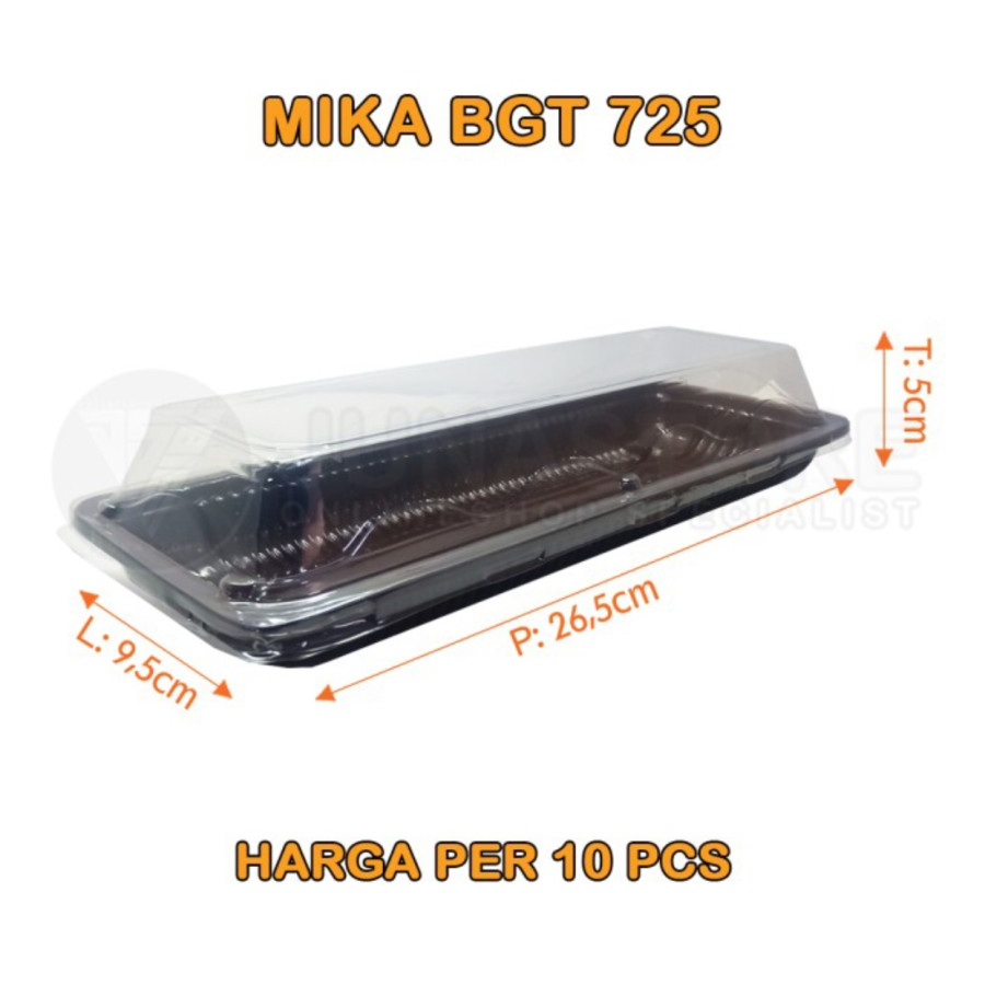 Mika Tray BGT 725 Bolu Gulung wadah plastik alas kue bolu kukus 5pcs