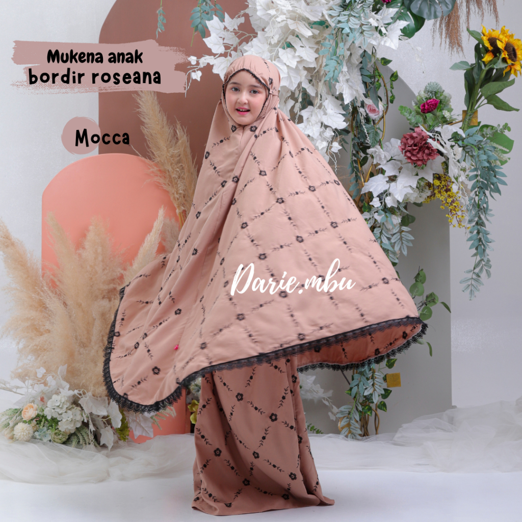 Mukena Remaja Dewasa Bordir Renda Mewah Hanum Series [ DARIE.MBU ]