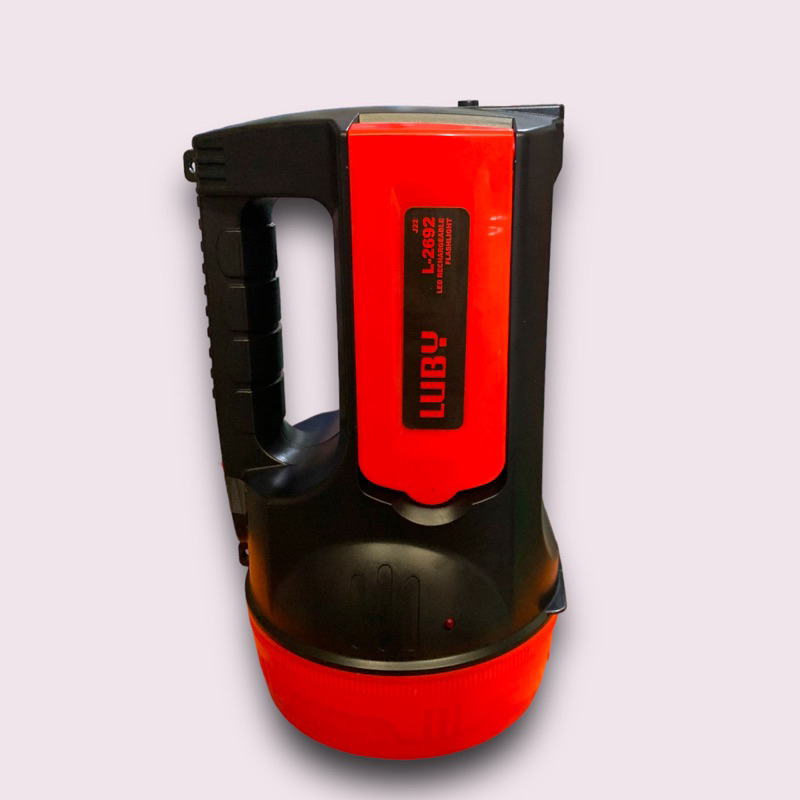 Senter Luby 12 watt Tahan Hingga 10 Jam Baterai Cas Ulang Cepat L 2693 Lampu Emergency LED