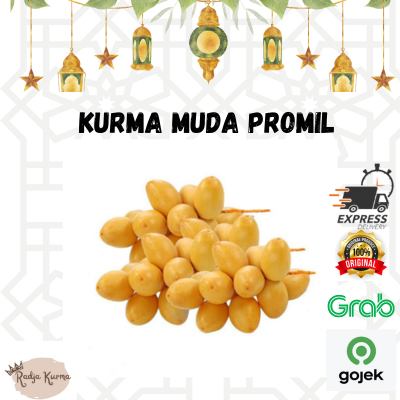 

Kurma Muda Barhee 1kg Promil Free Zuriat Belah