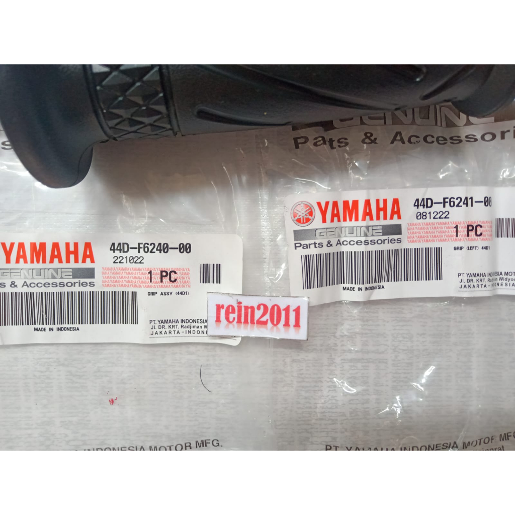 HANDGRIP HAND GRIP XEON MIO J MIO GT AEROX 125 XRIDE ASLI ORI YAMAHA 44D F6240 00 &amp; 44D F6241 00