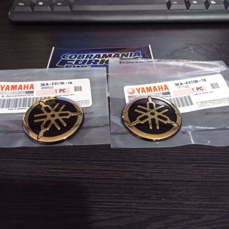 Emblem tangki rx king garputala 20th rxking SE original yamaha genuine parts