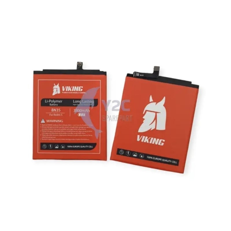 BATERAI VIKING XIAOMI BN35 / REDMI 5 DOUBLE POWER NEW BATRE