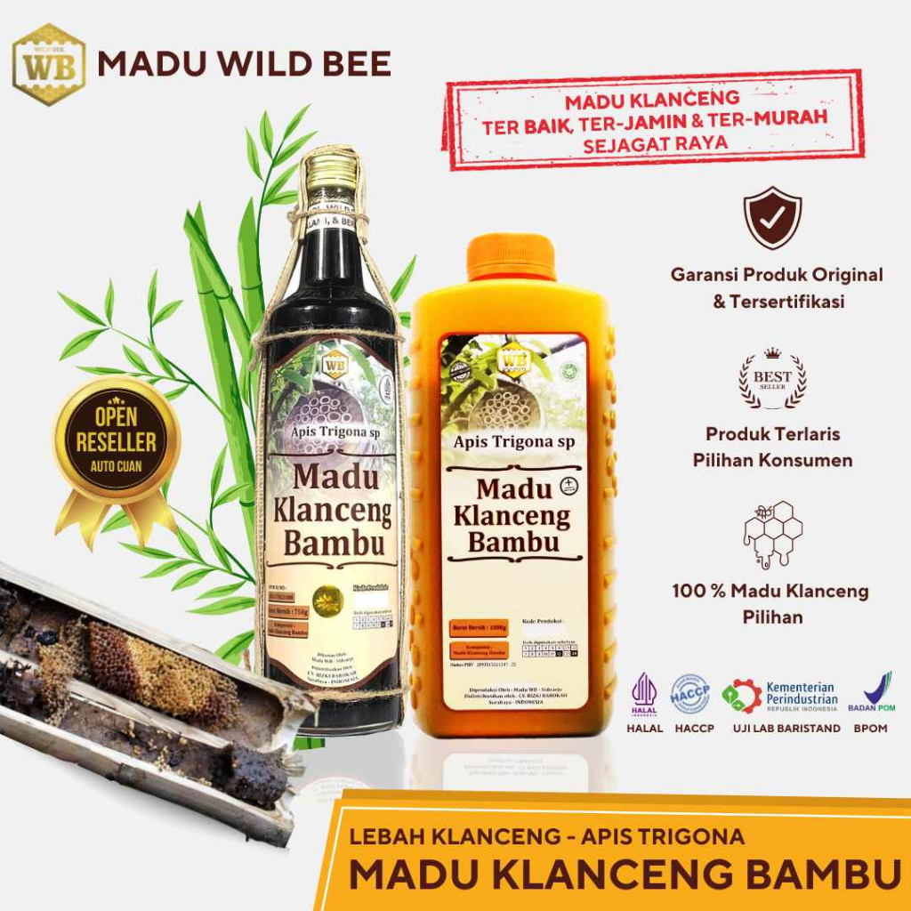

Madu Klanceng Bambu / Lebah Apis Trigona Wild Bee - Jumbo