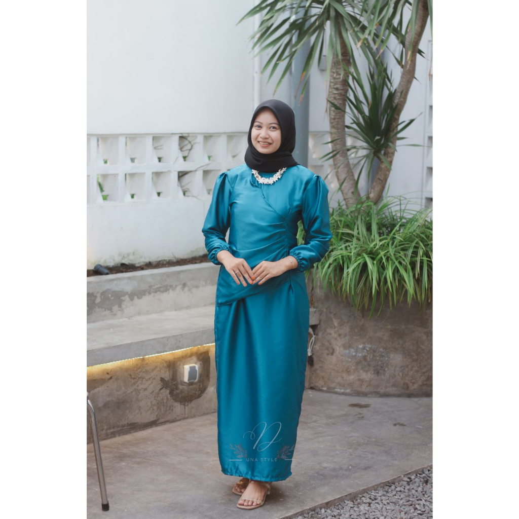 Baju Kondangan Premium / Gaun Bridesmaid / Maxi Satin Premium / Gaun Pesta